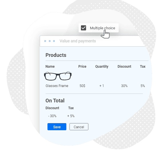 select multiple choice field