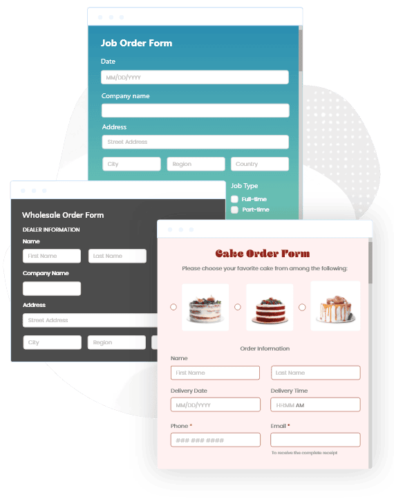 order form templates