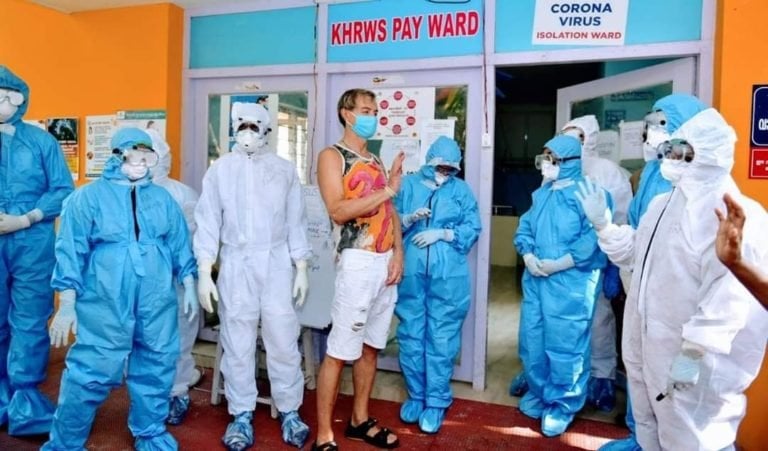 “Kerala is safer”: Italian tourist leaves hospital after Covid 19 recovery “Kerala is safer”: Italian tourist leaves hospital after Covid 19 recovery
