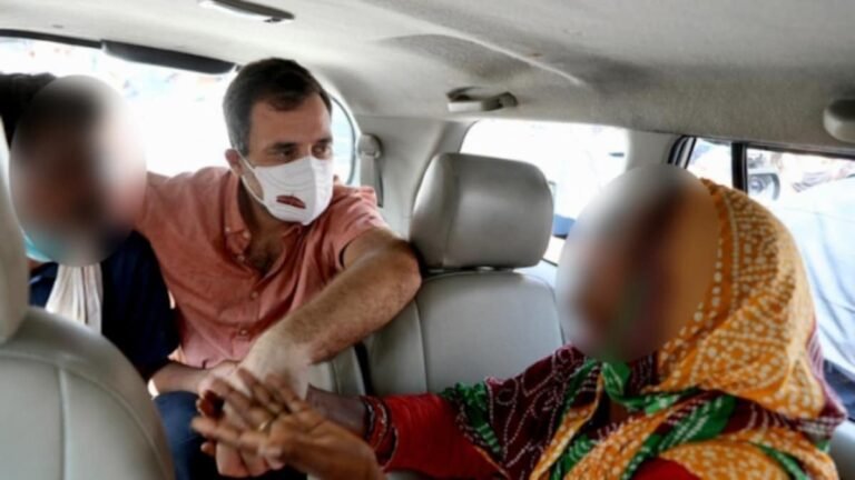 “With them on path of justice” Rahul Gandhi meets parents of 9 year-old rape victim in Delhi “With them on path of justice” Rahul Gandhi meets parents of 9 year-old rape victim in Delhi