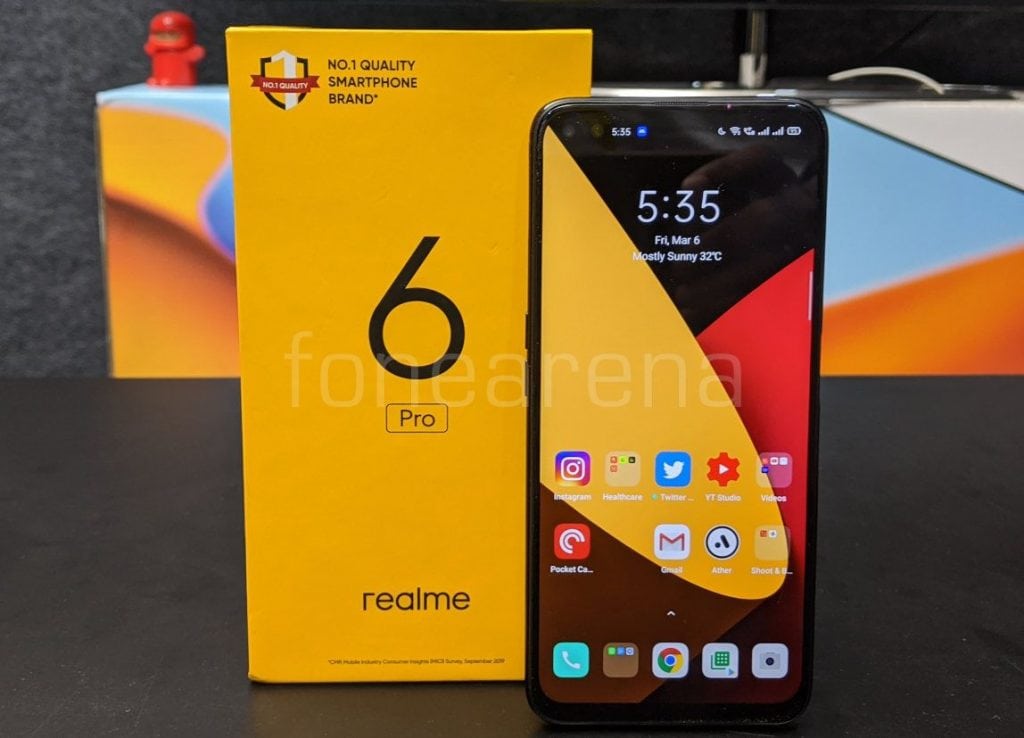 Realme 6 Pro – 128GB ROM – 8GB RAM – 06 Câmeras – Tela 6.6" 90hz – Dual Chip – 4300 Mah