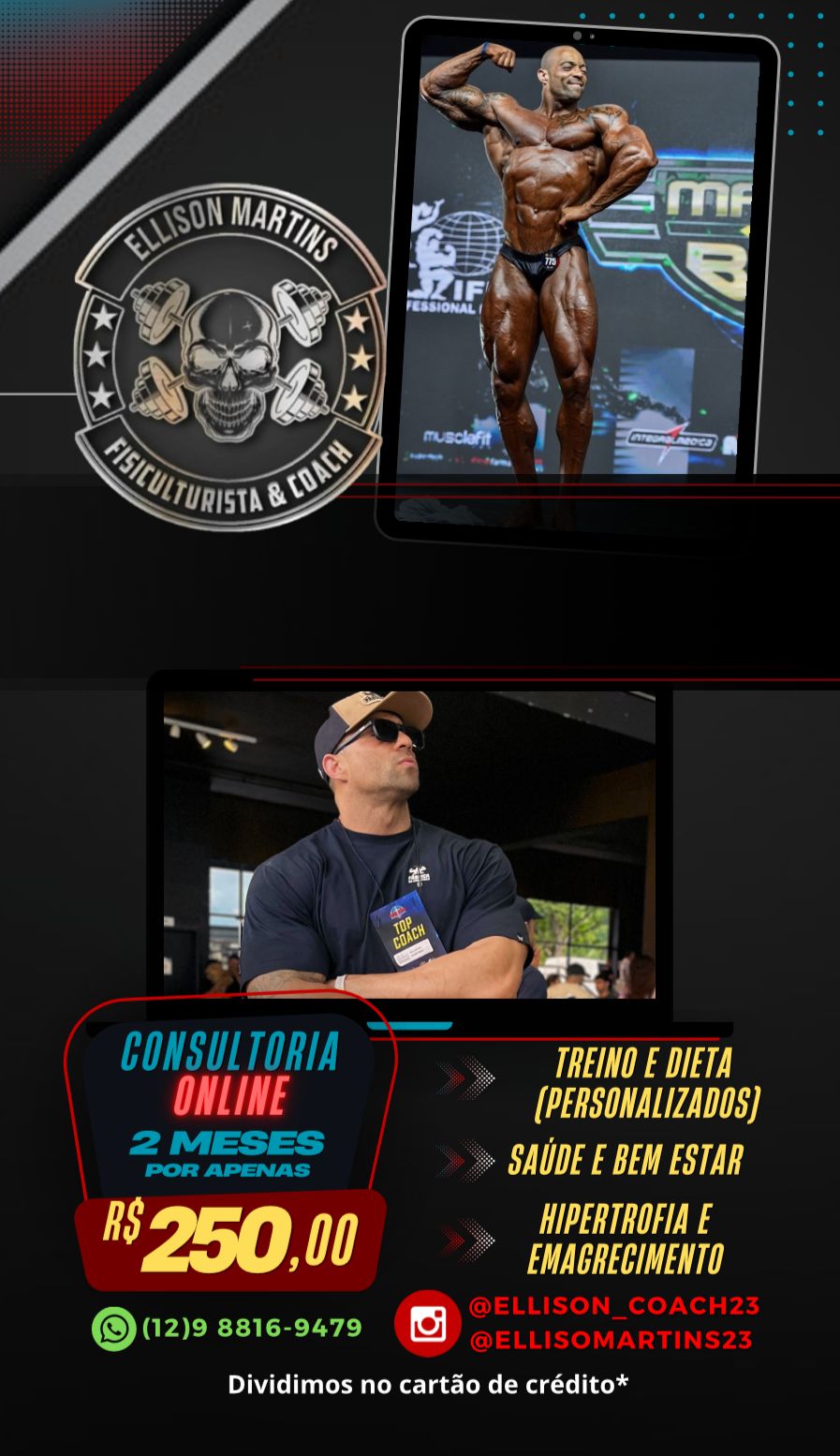 Consultoria Especializada – Personal Trainer | Hipertrofia – Emagrecimento – Saúde – Performance – Fisiculturismo
