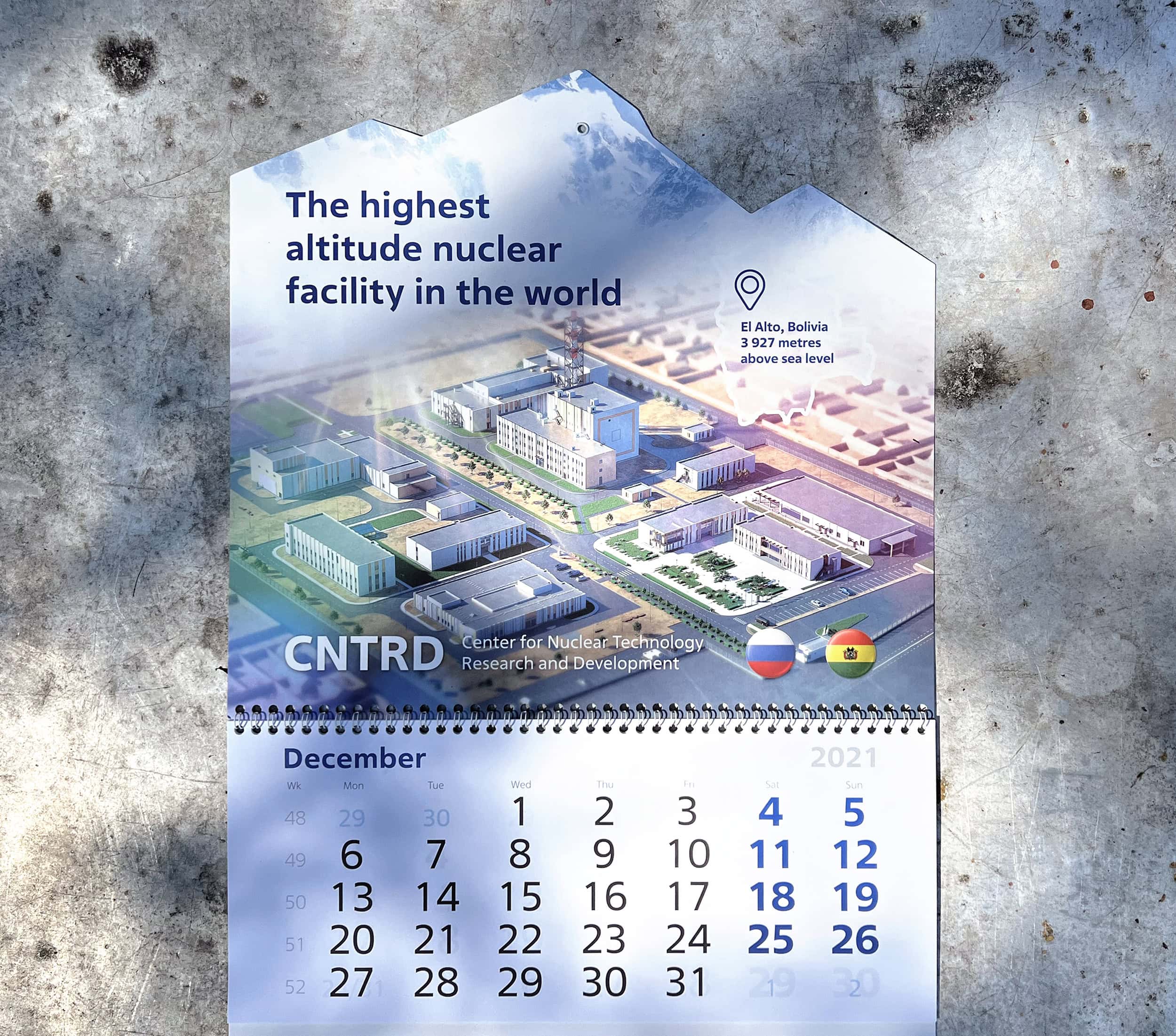 Calendar for Rosatom AR project