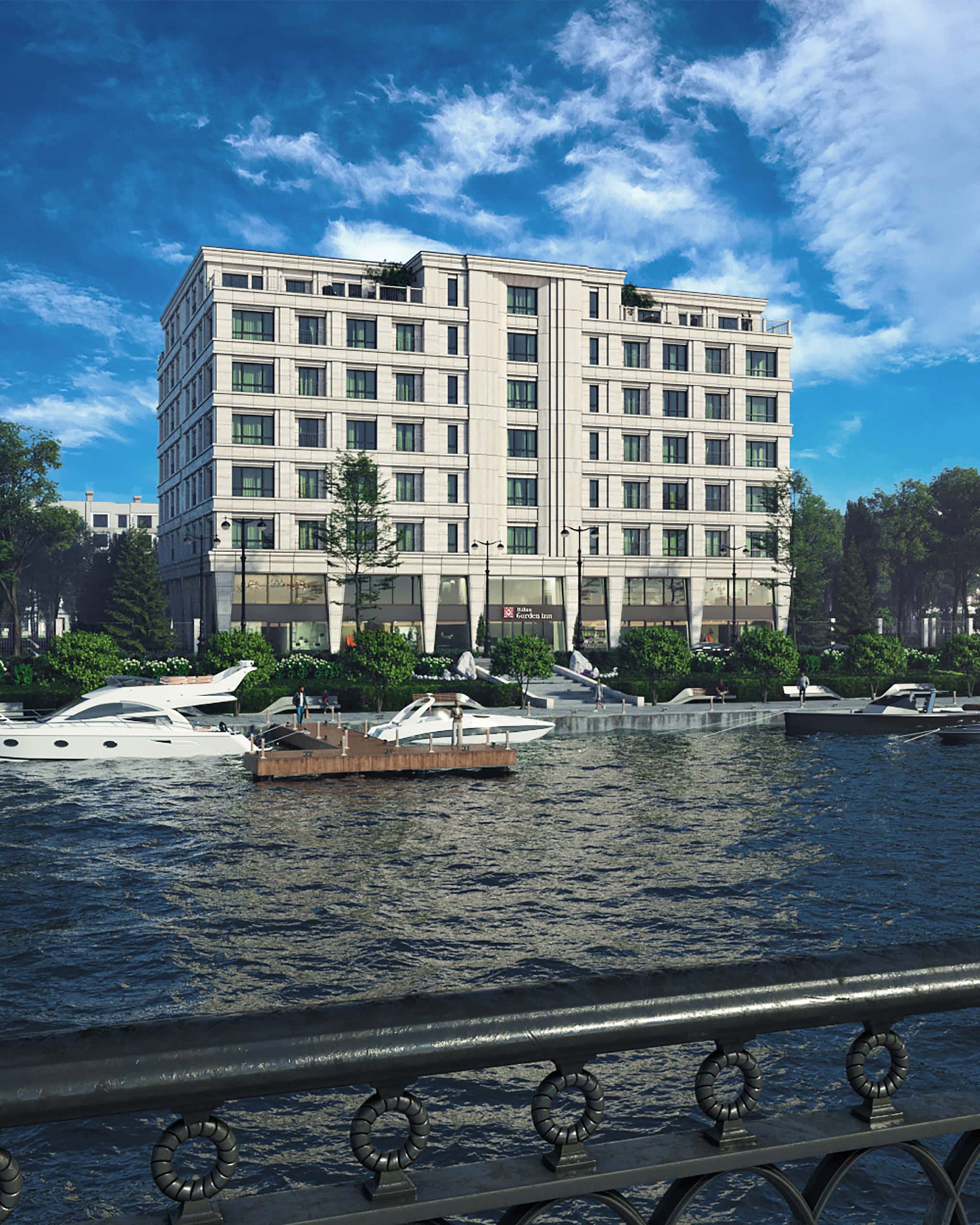Hilton's apartment building visualization