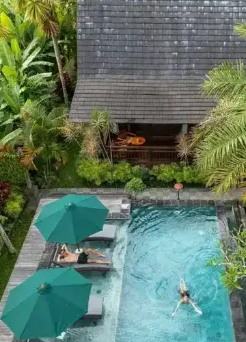 Intip Villa Private Pool di Ubud yang Dikelilingi Hamparan Sawah