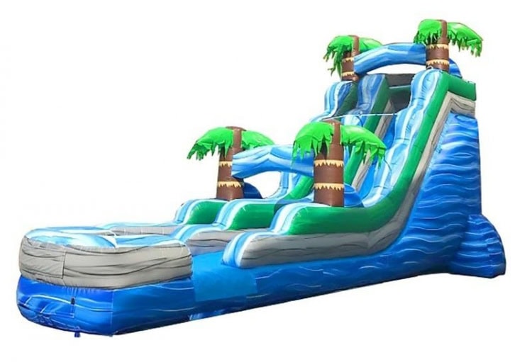 18ft Blue Tropical Slide