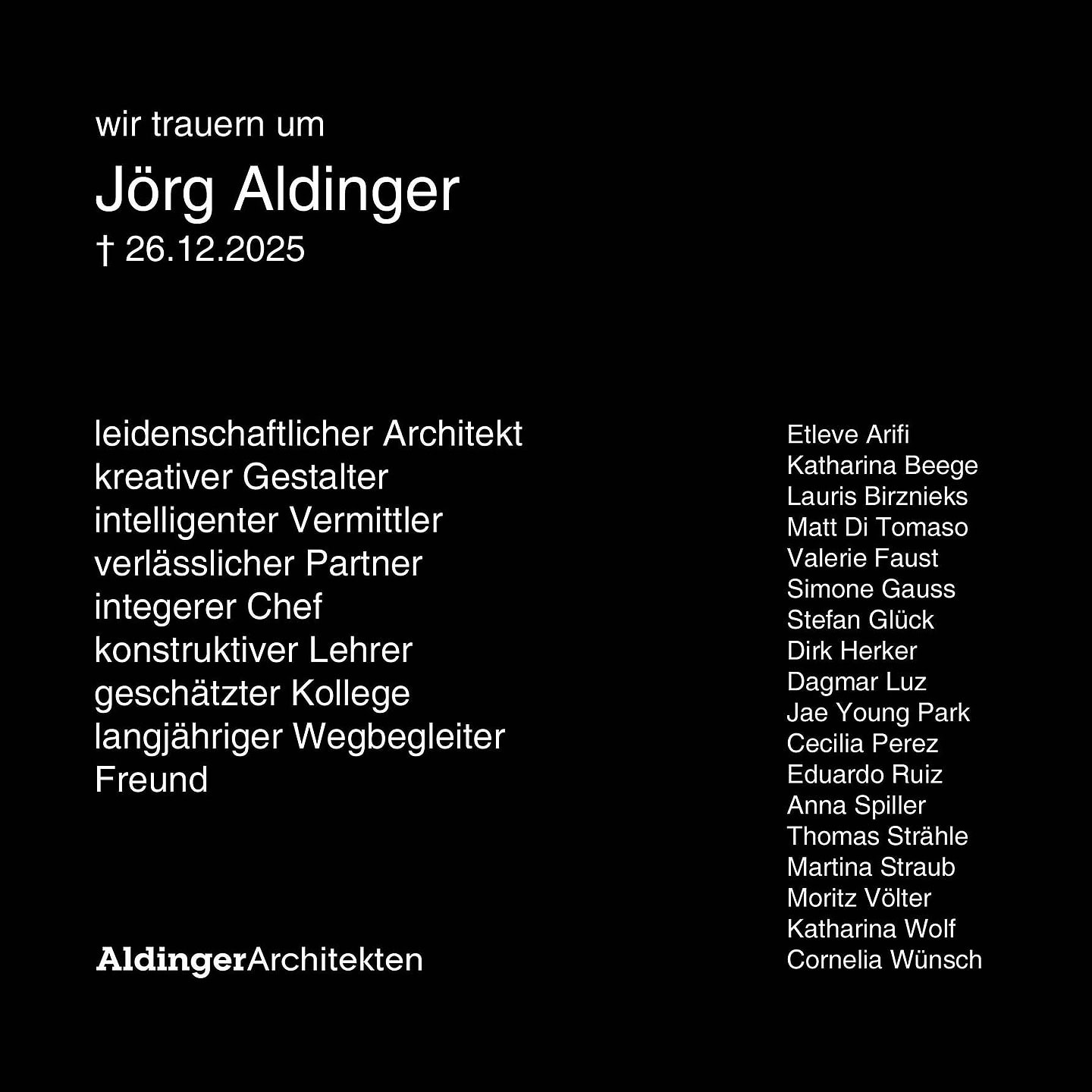 Obituary Joerg Aldinger Right