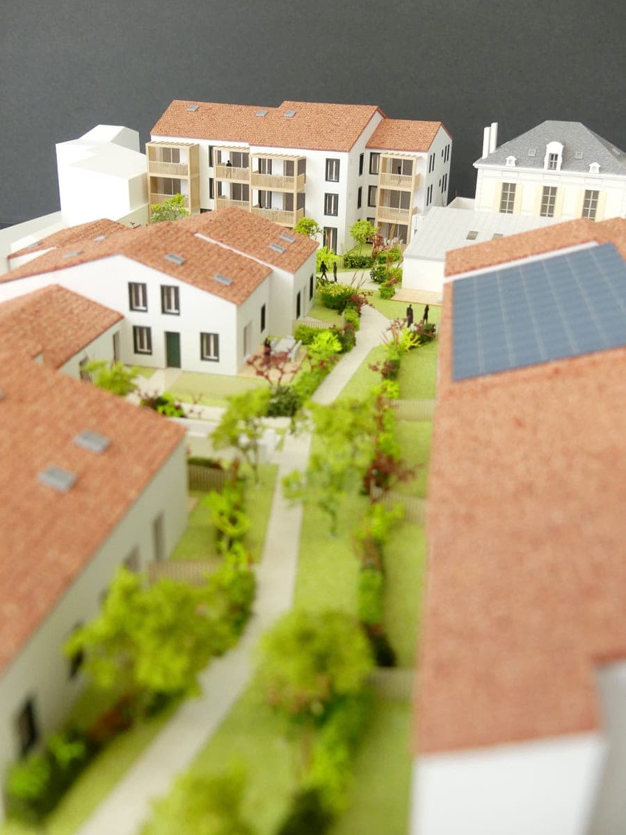 Maquette de la demeure d'IO à Saint-Pierre d'Oléron par Eden promotion