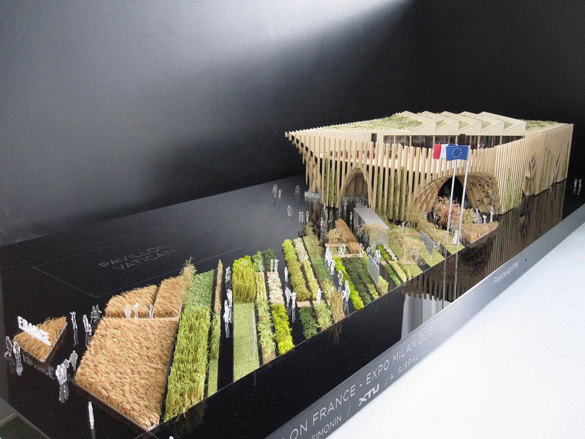 Maquette du pavillon de l'exposition universelle de Milan par XTU
