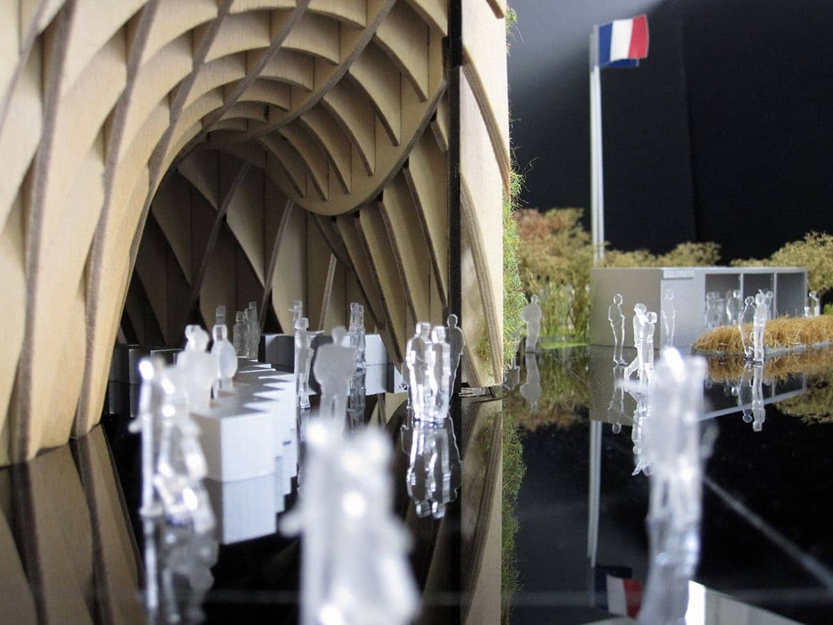 Maquette du pavillon de l'exposition universelle de Milan par XTU