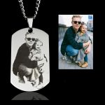 Bedel ID TAG met foto graveren - Leger plaat
