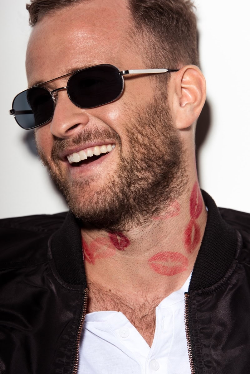 Un'immagine dello shooting per David Marc
