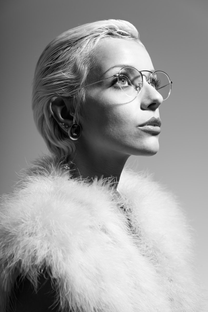 Un'immagine dello shooting per David Marc