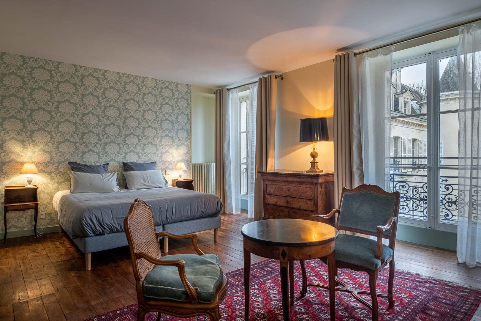 La chambre Madame avec une belle vue sur le parc