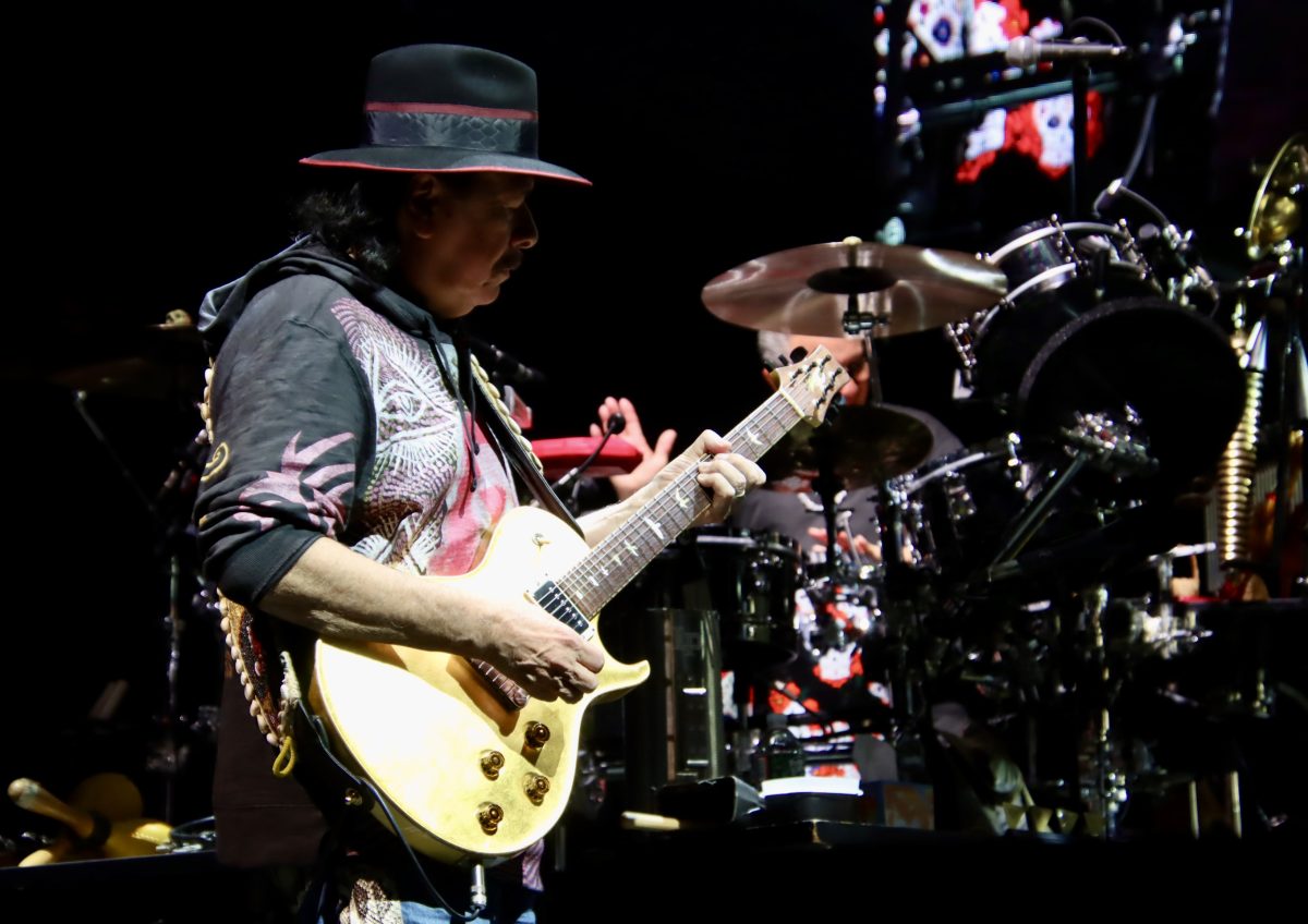 Carlos Santana at the Xfinity Center in Mansfield, Massachusetts on June 29, 2026.