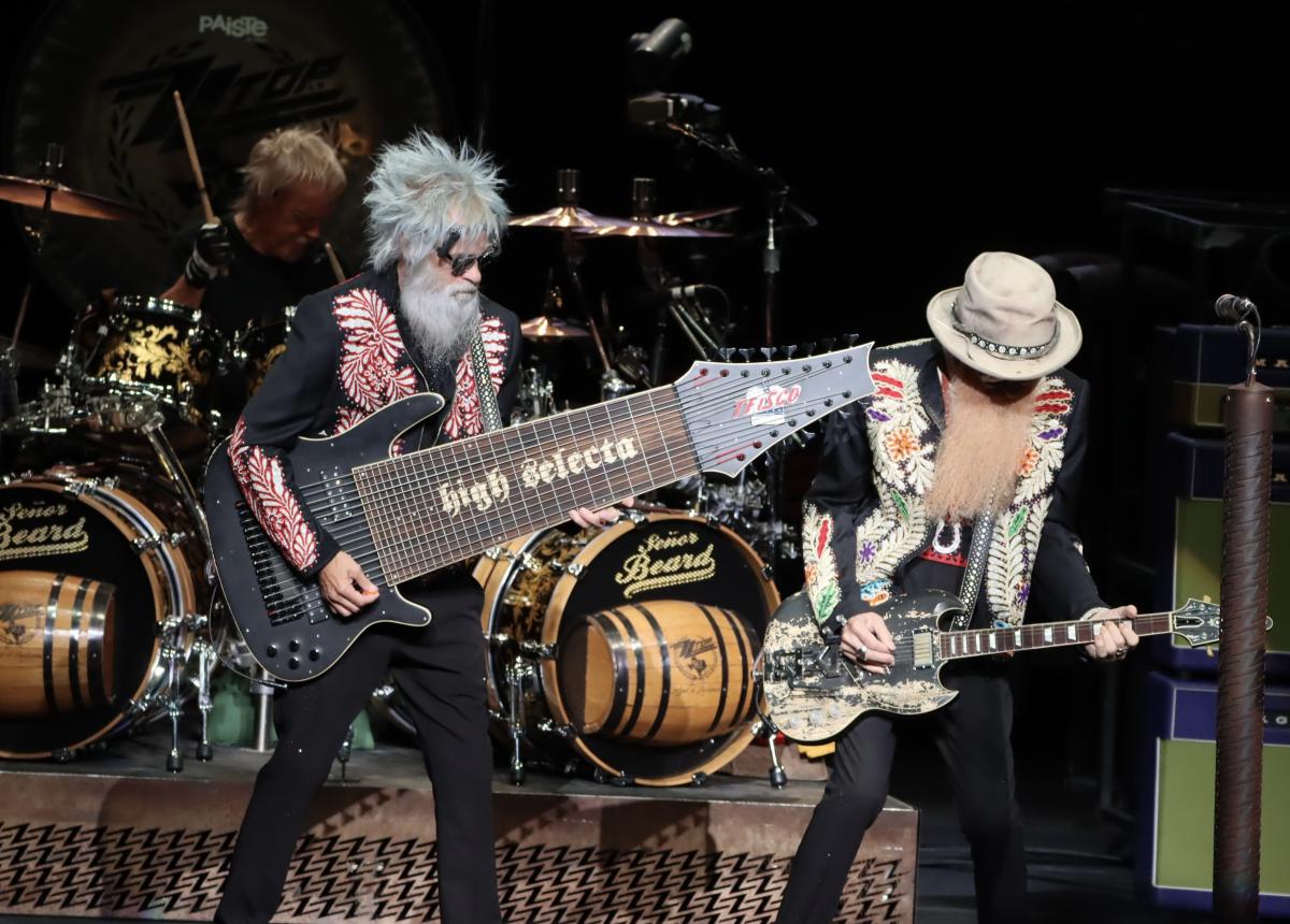 ZZ Top at the Xfinity Center in Mansfield, MA on August 17, 2024.