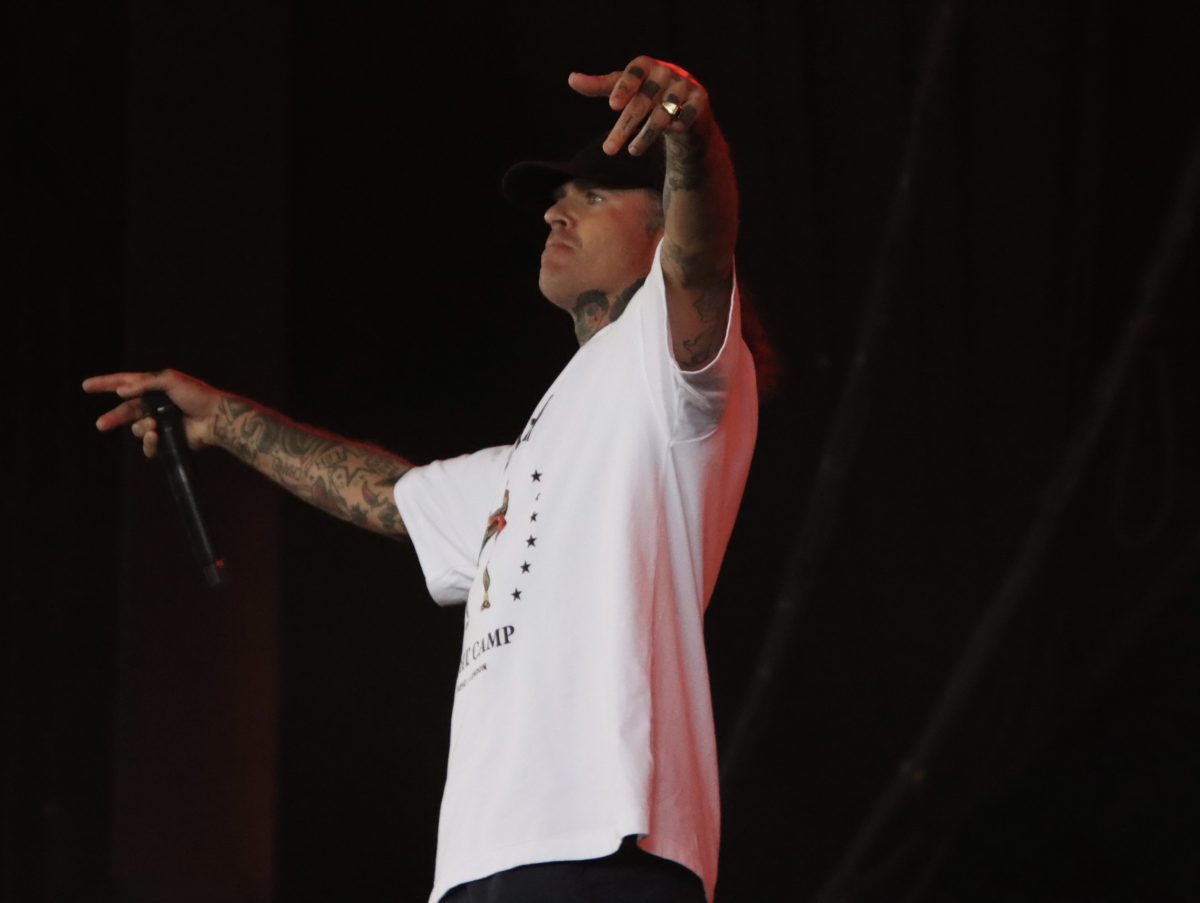 The Amity Affliction at The Summer of Loud Festival at the Xfinity Center in Mansfield, MA on 7/22/2025.