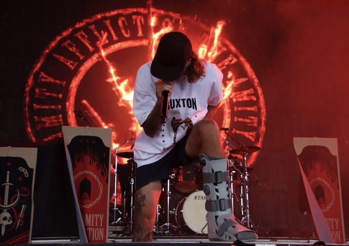 The Amity Affliction at The Summer of Loud Festival at the Xfinity Center in Mansfield, MA on 7/22/2025.
