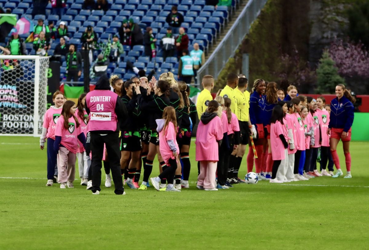 Boston Legacy FC VS North Carolina Courage at Gillette Stadium in Foxborough, Massachusetts on April 29, 2026.