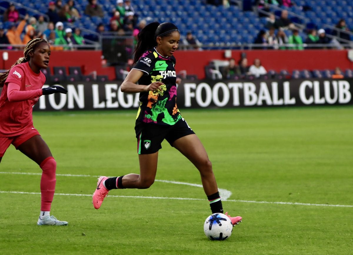 Boston Legacy FC VS North Carolina Courage at Gillette Stadium in Foxborough, Massachusetts on April 29, 2026.