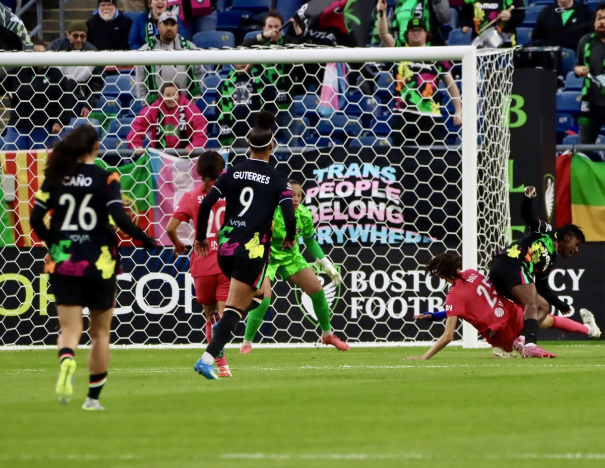 Boston Legacy FC VS North Carolina Courage at Gillette Stadium in Foxborough, Massachusetts on April 29, 2026.