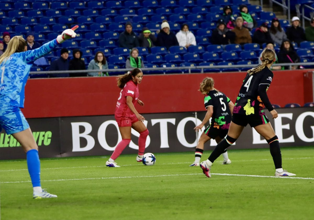 Boston Legacy FC VS North Carolina Courage at Gillette Stadium in Foxborough, Massachusetts on April 29, 2026.