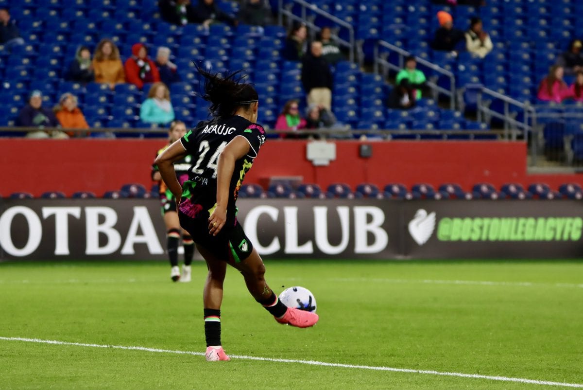 Boston Legacy FC VS North Carolina Courage at Gillette Stadium in Foxborough, Massachusetts on April 29, 2026.