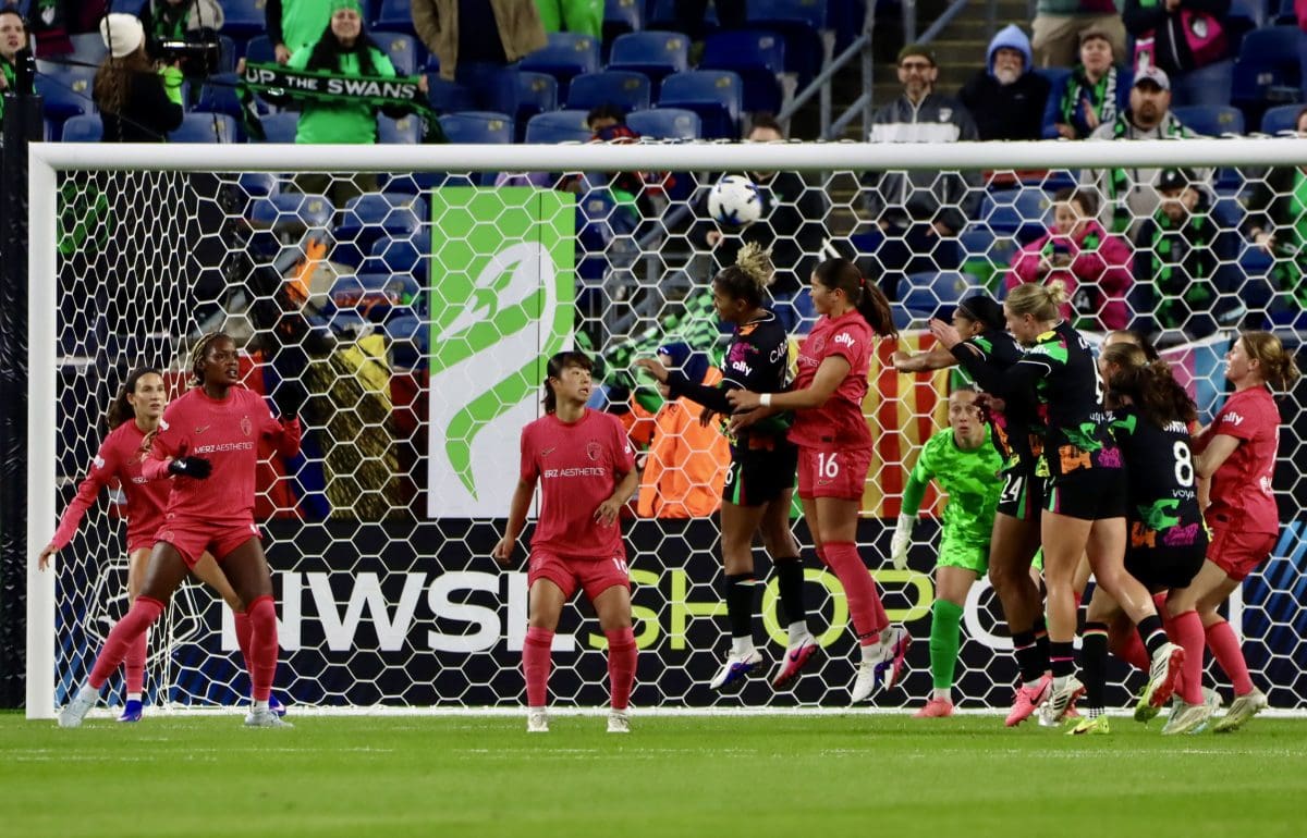 Boston Legacy FC VS North Carolina Courage at Gillette Stadium in Foxborough, Massachusetts on April 29, 2026.