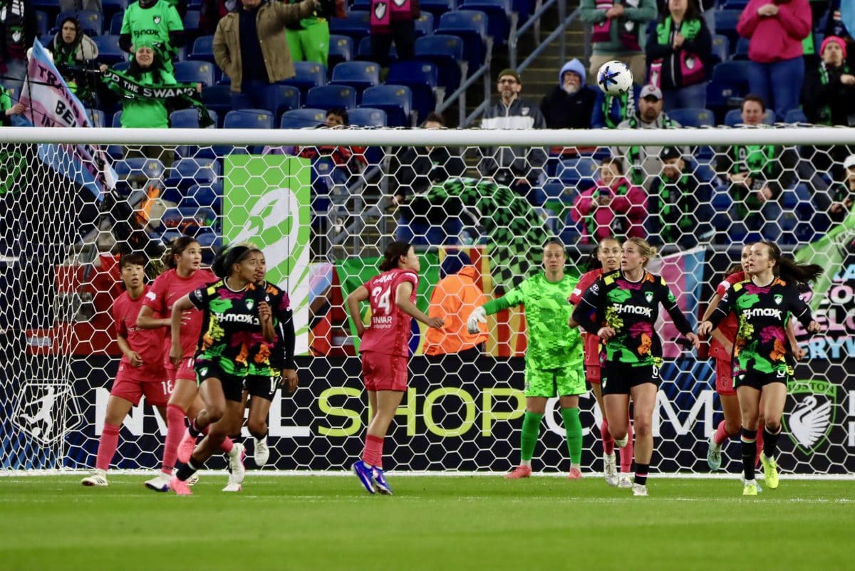 Boston Legacy FC VS North Carolina Courage at Gillette Stadium in Foxborough, Massachusetts on April 29, 2026.