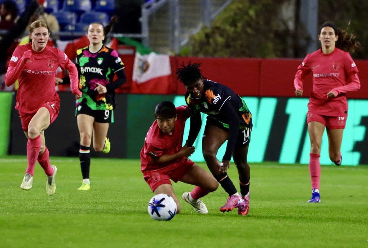Boston Legacy FC VS North Carolina Courage at Gillette Stadium in Foxborough, Massachusetts on April 29, 2026.