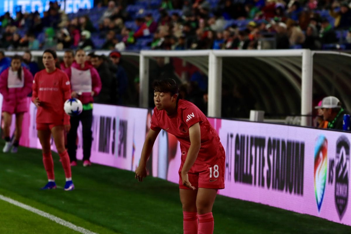 Boston Legacy FC VS North Carolina Courage at Gillette Stadium in Foxborough, Massachusetts on April 29, 2026.