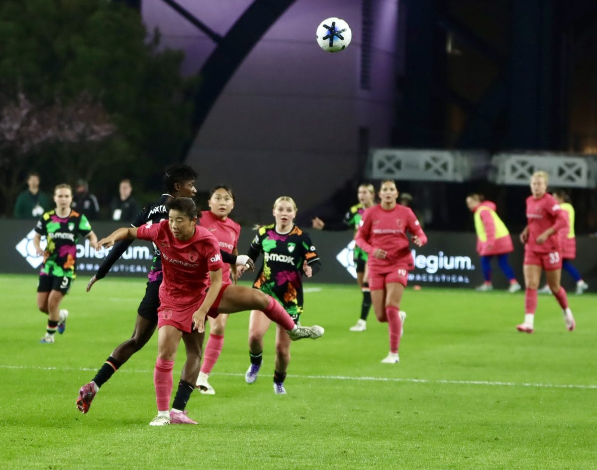 Boston Legacy FC VS North Carolina Courage at Gillette Stadium in Foxborough, Massachusetts on April 29, 2026.
