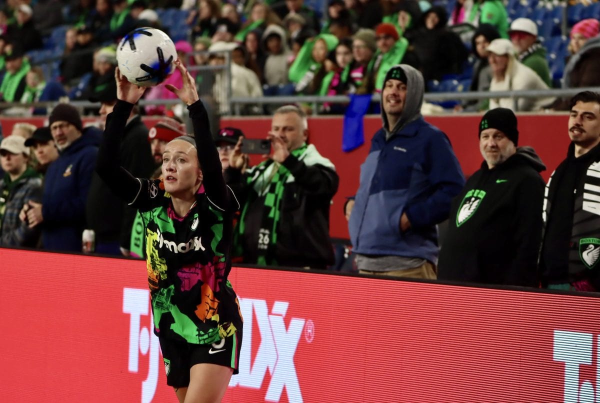 Boston Legacy FC VS North Carolina Courage at Gillette Stadium in Foxborough, Massachusetts on April 29, 2026.
