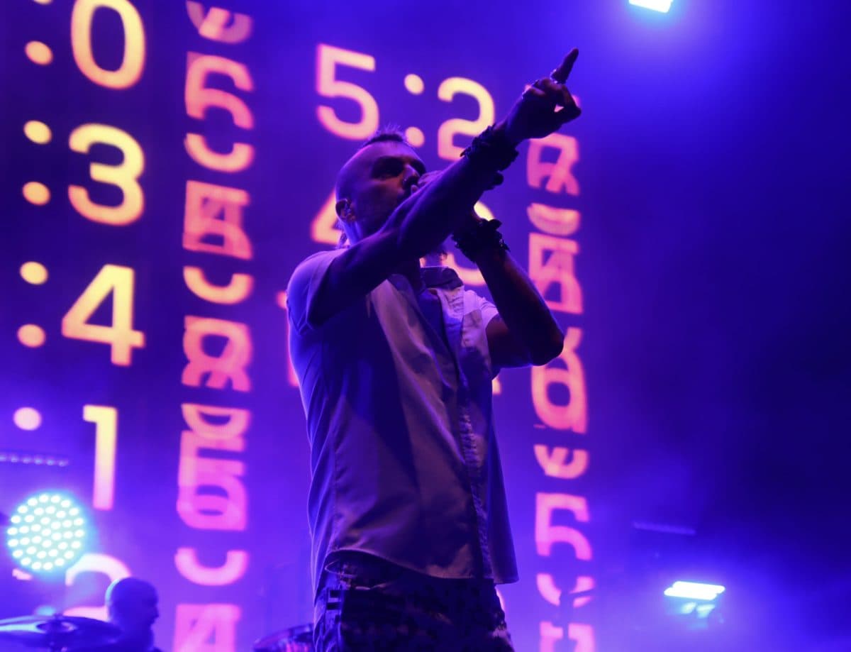 Killswitch Engage at The Summer of Loud Festival at the Xfinity Center in Mansfield, MA on 7/22/2025.