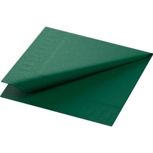 168417 Tissue Napkin 24 x 24 cm Dark Green 3-ply