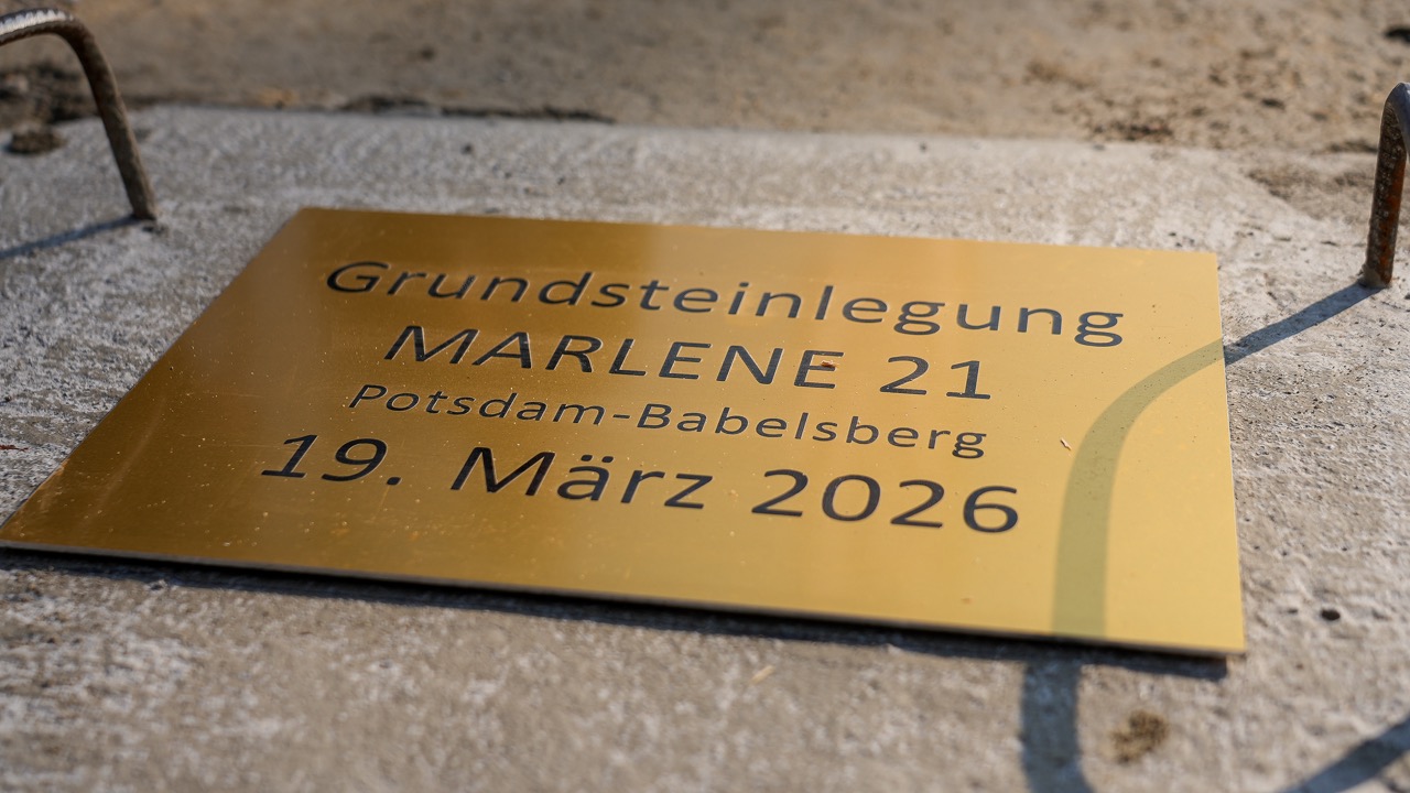 Marlene 21: Grundstein gelegt