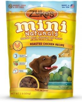 Zuke's Mini Naturals dog treat pouch on white background