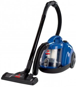 Front view of Bissell Zing Bagless vac on white bg