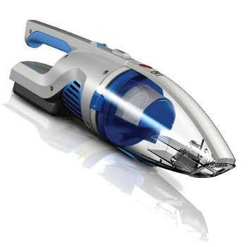 Angled view of Hoover Air Cordless handheld vacuum on white bg