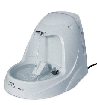 PetSafe Drinkwell Platinum Pet Fountain isolated on white bg