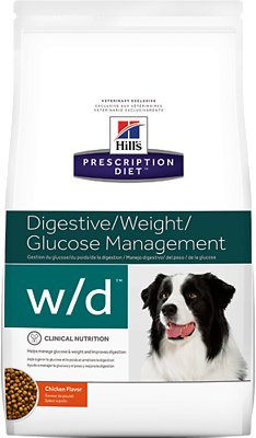 Hill's Prescription Diet wd Dog Food, Dry, Low-Fat – Diabetic – Gastrointestinal