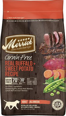 Merrick Grain-Free Real Buffalo + Sweet Potato Recipe Dry Dog Food