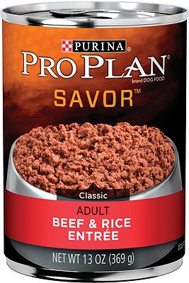 Purina Pro Plan Savor Adult Classic Beef & Rice Entree Canned Dog Food