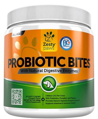 Zesty Paws Probiotic Bites with Natural Digestive Enzymes