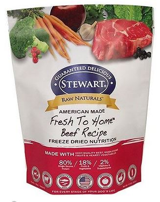 Stewart Raw Naturals Beef Recipe Grain-Free Freeze-Dried Dog Food