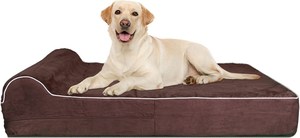 Kopeks Orthopedic Memory Foam With Pillow Dog Bed