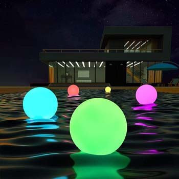 5: LOFTEK LED Dimmable Large Floating Pool Lights