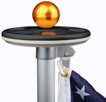 10: Sunnytech 2020 3rd Generation Black - Solar Power Flag Pole