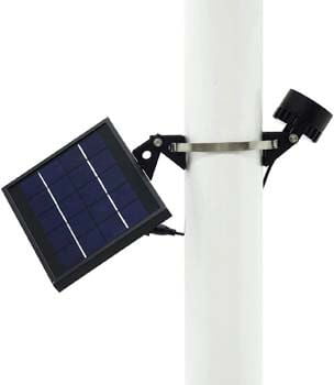 8: Mini 120X Solar Powered Flag Pole Light (Warm White LED)