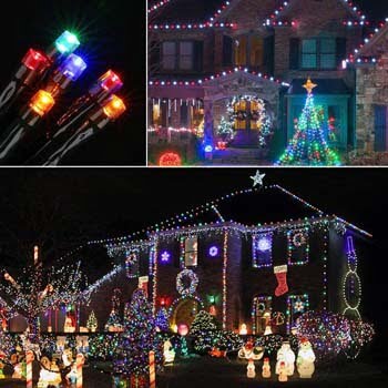 6: Joomer Christmas Lights, Battery Operated 66ft 200 LED String Lights